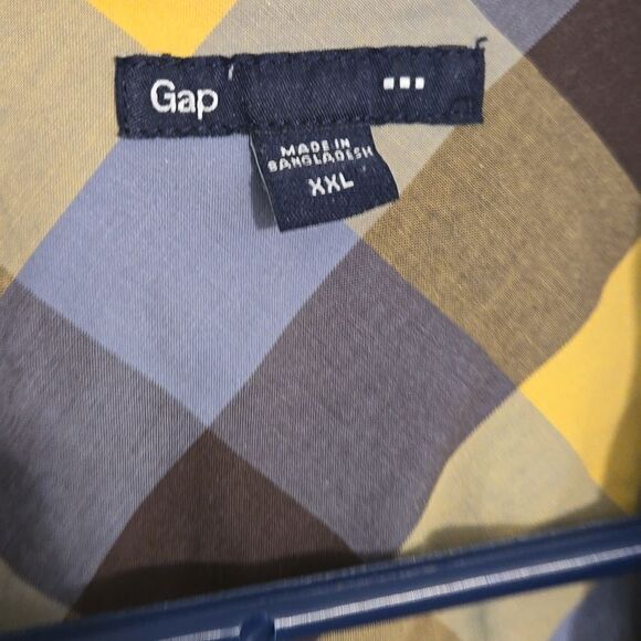 Mens short sleeve button down gap 2xl shirt - Picture 5 of 7